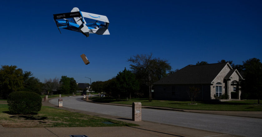 Look, Up in the Sky! Amazon’s Drones Are Delivering Cans of Soup!